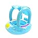 Produktbild FGASAD Sonnenschutz Boot Schwimmring umweltfreundlich PVC aufblasbar Baby sitzend Kreis schwimmend aufblasbar Pool Spielzeug 6–24 Monate