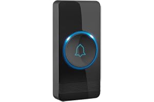 AVANTEK Bouton de sonnerie émetteur étanche, Portée de 400 mètres, Indice d’étanchéité IP55, Pile au lithium intégrée