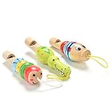 Holz-Tier Pfeife Musikinstrument Spielzeug Baby Kind Bevorzugen Bildungs - 3