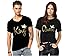 ADYK Cotton Couple T-Shirts King and Queen (Pack of 2) RS.599.00