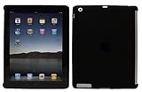 Super-Tough Smart Gel Hlle fr Apple iPad 2 / iPad 3 Kompatibel mit Original Apple Smart Cover (Alle Versionen Wi-Fi und Wi-Fi + 3G / 4G - 16 GB 32 GB 64 GB) - Schwarz - 