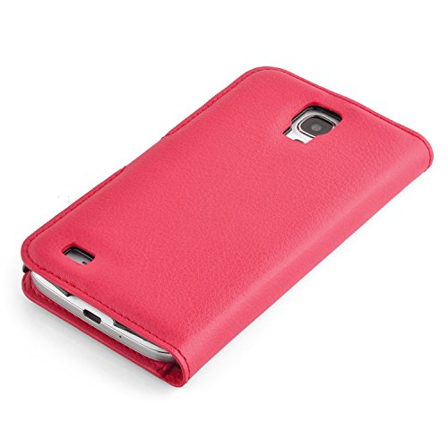 Cadorabo – Book Style Hülle für Samsung Galaxy S4 ACTIVE (I9295) – Case Cover Schutzhülle Etui Tasche mit Standfunktion und Kartenfach in KARMIN-ROT - 5