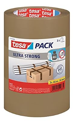 tesa 58131-00000-00 Premium Ruban adhésif de marquage en PVC Rouge/blanc 66 m x 50 mm