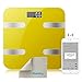 Produktbild Rubility® F13B Multifunktionsgerät Smart Scale intelligente Digital Waage wiegt Personenwaage Digital Skala für Android & ios gelb