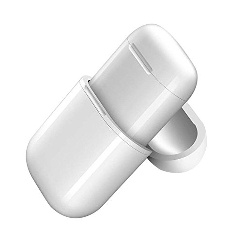 Preisvergleich Produktbild BURFLY Apple Headset Wireless Ladekoffer, Kabelloses Ladegerät Empfänger Lade Headset Smart Cover Case für Apple AirPods (Weiß)