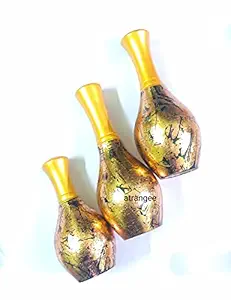 Candor Home Decor Wooden Handcrafted Flower Vase/Pot for Home Decoration | Shelf Display |Living Room Decoration, Table Top Decoration, Set of 3