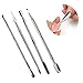 Contever® 4 pcs Edge Cuticle Pusher Nail Art Cuticle Manicure Pedicure Care Tool