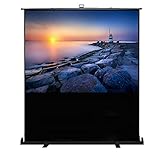 kofferleinwand Produktspezifikation - Leinwand größe (Länge / Breite): Ca. 170x128 cm, Format 4:3, Diagonale ca. 84 Zoll, ideal geeignet für Full HD 1080p, mit 1,0 Gain und 160 ° Betrachtungswinkel. Glatt ohne Welligkeit - Der Vorhang nimmt eine abgestufte