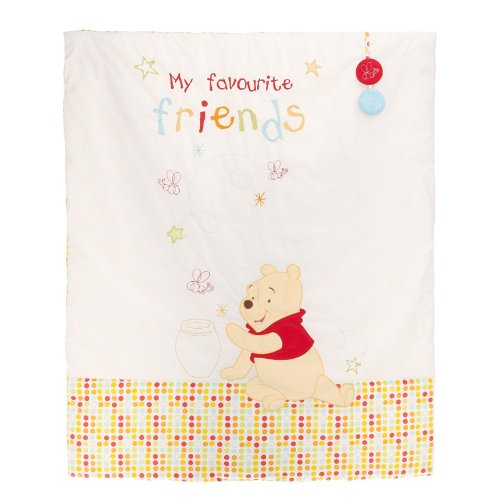 Disney Winnie the Pooh Quilt and Bumper Set (White)