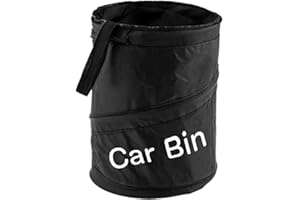 Bogoo Car Rubbish Bin - Waterproof Foldable Pop up Garbage and Litter Storage Basket Bag Trash Can
