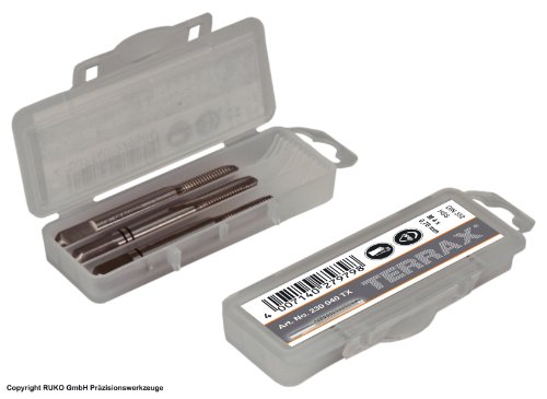 TERRAX by RUKO Handgewindbohrer Satz DIN 352 Geschliffen M4 - 4