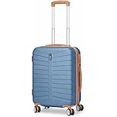 T-LOVENDO.ES Cabin Suitcase 55x40x21 | Travel Hand Luggage Airplane | 4 Swivel Wheels | Lightweight Semi-Rigid ABS Material |
