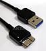 Produktbild Original AKTrend® Micro USB 3.0 Kabel Ladekabel Datenkabel Schwarz A-Stecker auf Micro-B für externe Festplatte, Handy, Tablet, Smartphone für Samsung Galaxy S5 (SM-G900) / Galaxy S5 Mini (SM-G800) / Galaxy Note 3 Neo (SM-N7505) / Galaxy Note 3 (SM-N9000 / N9002 / N9005 / N9006)