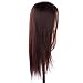 Anself Hair Model Long Synthetic Hair Hairdressing Training Head Mannequin Cut for Salon Practice with Clamp Dummy Model