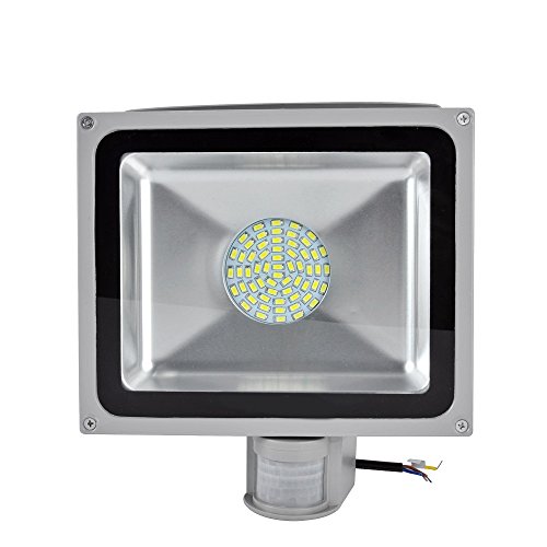 spécification 50W SMD LED Projecteurs Avec Détecteur de mouvement PIR en Blanc Chaud (3000-3500K)