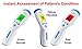 Home or School Medical Thermometer. Neat 6" size. Reads from Forehead with no physical contact. Instant fever detection & will not disturb your child. Guaranteed accuracy 0.2°. Nanny's Choice backed by 35 Years professional childcare experience. Best infrared method for baby, child or adult. Clear function buttons and 3-colour digital display for easy operation. Warns of high temperature or fever, displays °C or °F. Most accurate method for measuring core body temperature. Instant results with no invasive procedure, so safest method for newborn babies. Versatile: Body temperature, baby milk, bath water, room temperature