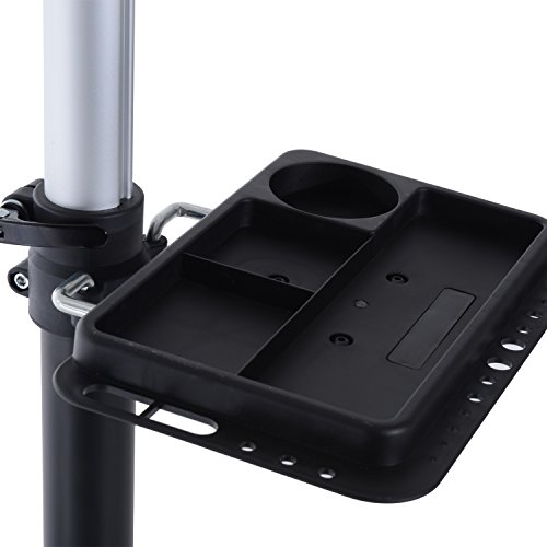 Homcom® Fahrradmontageständer Fahrrad Reparaturständer Montageständer Zentrierständer mit Werkzeugablage - 8