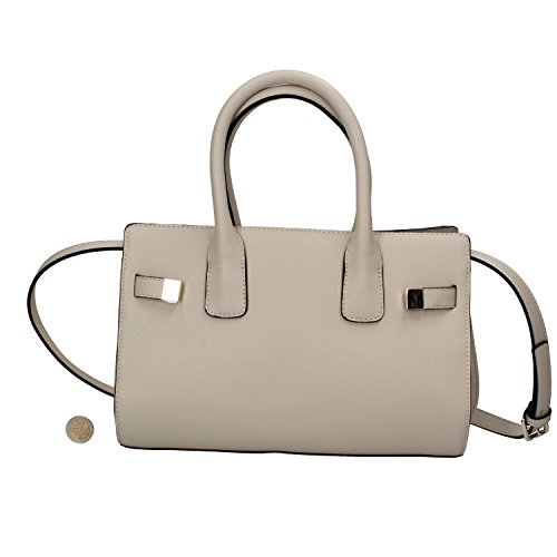 Preisvergleich Produktbild INTREND handtasche Leder hellgrau