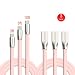 Produktbild Typ C Kabel, ACC GUYS 3Pack 3ft 6ft 10ft Zink Alloy USB C Daten & Ladekabel mit Aluminium Steckverbinder für Nexus 6P / 5X, LG G5, OnePlus 2 und mehr (Pink)