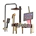 Produktbild Booster Duschset Intelligente Digitalanzeige Wandmontage Duschset All-Copper Haushalt Nicht-Thermometer Düse Set Duschseite Duschset Lifting Booster Duschkopf (G7Q33HS) Größe gold
