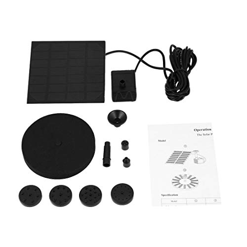 Preisvergleich Produktbild Mehrzwecksolarbetriebene Wasser-Brunnen-Pumpen-Ausrüstungs-sich hin- und herbewegende versenkbare Bewässerungspumpe im Freien mit 4 Sprühdüsen