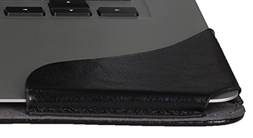 Gecko Macbook Air 13″ PU-Leder Hülle- Schwarz – luxuriöse Schutzhülle in modernem Design / perfekter Schutz in der Farbe schwarz / black geeignet für MacBook Air 13,3″ (Typ A1369/ Typ A1466 2013/2014) - 5