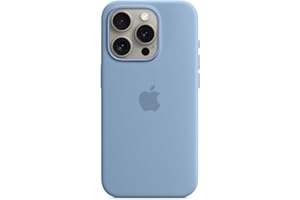 Apple iPhone 15 Pro Silikon Case mit MagSafe – Winterblau ​​​​​​​