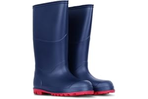 Muddy Puddles Kid Wellies Children's Wellys Waterproof Boots Durable Rainboots Wellingtons Boots Boys Girls