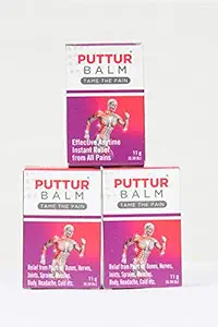 Puttur Thailam Balm (11 g) - Pack of 3