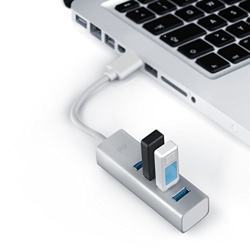 CSL – USB 3.0 Hub | 4 Port Hub Verteiler | bis zu 5 Gbit/s | Plug & Play | Hot Plug | Windows, Linux und Mac | abwärtskompatibel | silber / Alucase - 5