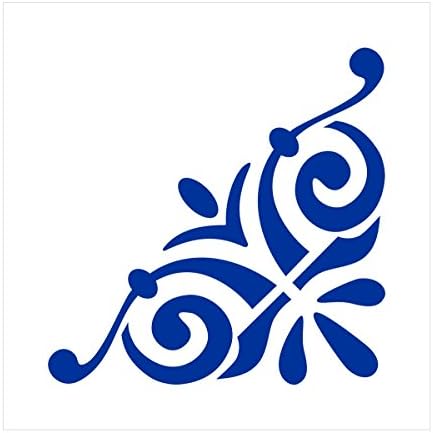 Metal Monkey Victorian Scroll Corner Reusable Mylar Stencil Template Laser Cut 150mm 15cm