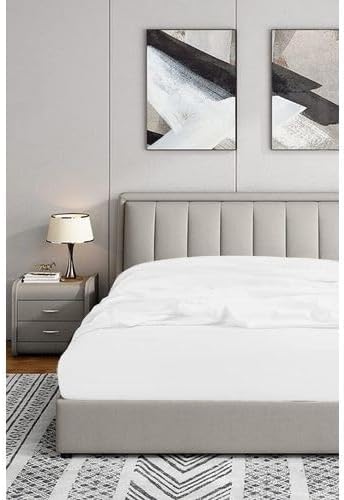 Soley 200x200 Lastikli Fitted Penye Çarşaf, Beyaz