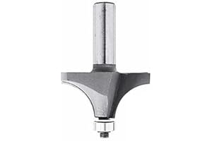 Makita D-09444 - Fresa para madera moldurado con rodamiento pinza (c) 6 mm (a) 21 mm (b) 10 mm (r) 6 mm