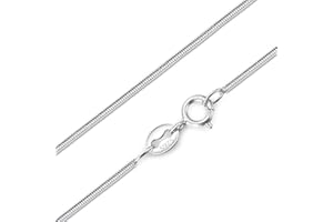 DALARAN 925 Sterling Silver 16 18 20 24 Inch Box Chain Cable Snake Rope Chain Italy Necklaces for Women