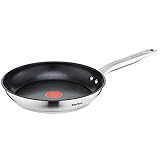  Tefal E82604 - Sartén Multiuso, Acero Inoxidable, Titanio, 24 cm