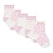 Bluezoo Pack Of Five Baby Girl's Pink And Cream Polka Dot Socks