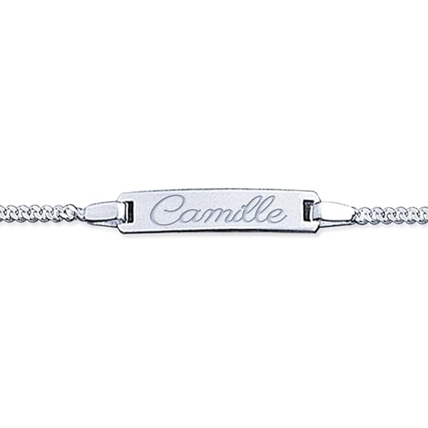 Identité bébé maille gourmette à graver
