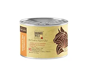 Brunos Wild Essentials Grain Free Wet Cat Food - Sardine with Tuna in Pumpkin Gravy - 170Gms (Pack of 6)