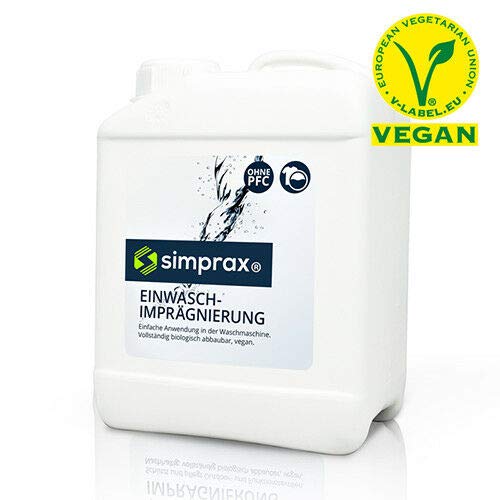 simprax-Textil-Wash-In-Imprgnierung-25l-Imprgniermittel-Umweltfreundliche-Einwaschimprgnierung-fr-FunktionstextilienOutdoortextilien-Gore-Tex-Sympatex-Softshell-WaschmaschineHandwsche