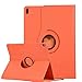 Produktbild elecfan Hülle für iPad Pro 11 2018, Slim Schutzhülle iPad Pro 11 Zoll Wasserdicht Case 360 Grad Rotierend Anti Kratzer Schutzhülle PU Leder Smart Cover für iPad Pro 11 (iPad Pro 11,Orange)