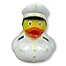 Produktbild HC-Handel 922514 Vinyl Badeente Quietscheente "Kreuzfahrt-Kapitän" 9 cm