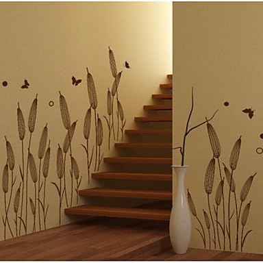 SHENCHI Botanical Wall Stickers Plane Wall Stickers Decorative Wall Stickers Vinyl Material Home Decoration Wall Decal coffee