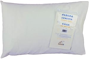 BUBABÙ Funda de cojín para cuna Lunetta 30 x 40 cm (funda 30 x 40 cm, blanca)