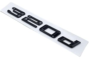 KARFRI Noir Brillant 316d 318d 320d 323d 325d 330d 335d 340d Emblème de Coffre de Coffre Logo de Voiture Compatible for BMW Série 3 F31 F34 E90 E46 (Color : 320d, Size : Glossy Black)