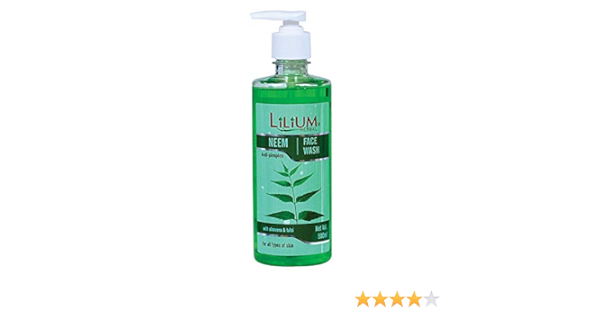 lilium charcoal face wash