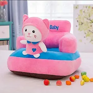 SHOPICTED Cat Shape Baby Plush Cushion Baby Sofa Seat OR Rocking Chair for Kids(0 to 4 Years) (Unisex)