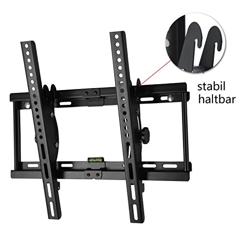 BPS TV Wandhalterung Neigbar Slim Flach Plasma LCD LED TFT Wandhalter für Fernsehhalterung mit 81-140cm(32 – 55″) VESA / Lochabstand 100 x100-400 x400 universell passend für alle TV-Hersteller - 4