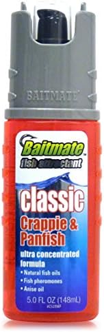 BAITMATE Fish Attractant Classic Crappie and Panfish Scent, 5 Fluid-Ounce Spray, Red