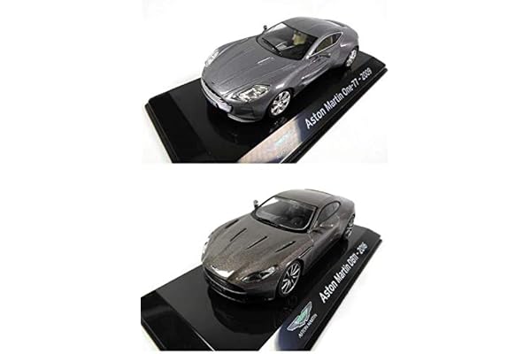 OPO 10 - Lot de 2 Voitures 1/43 : Compatible avec Aston Martin DB11 + One 77 - Ixo pour Editions Salvat (SC4+SC14)