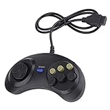 Buttons: A, B, C - X, Y, Z SM-PC®, Controller Joypad für Sega Mega Drive 1 + 2 / C64 C128 Mega CD #a66